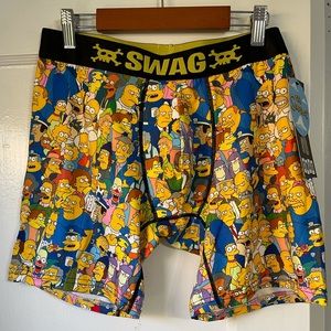 NEW Swag Simpsons Cast Men’s Boxer Briefs Size XL